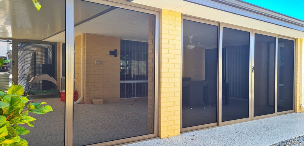 Alfresco Enclosure Glass Stacking and sliding outdoors
