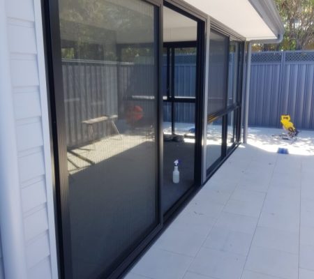 Alfresco Enclosure Glass Stacking and sliding outdoors
