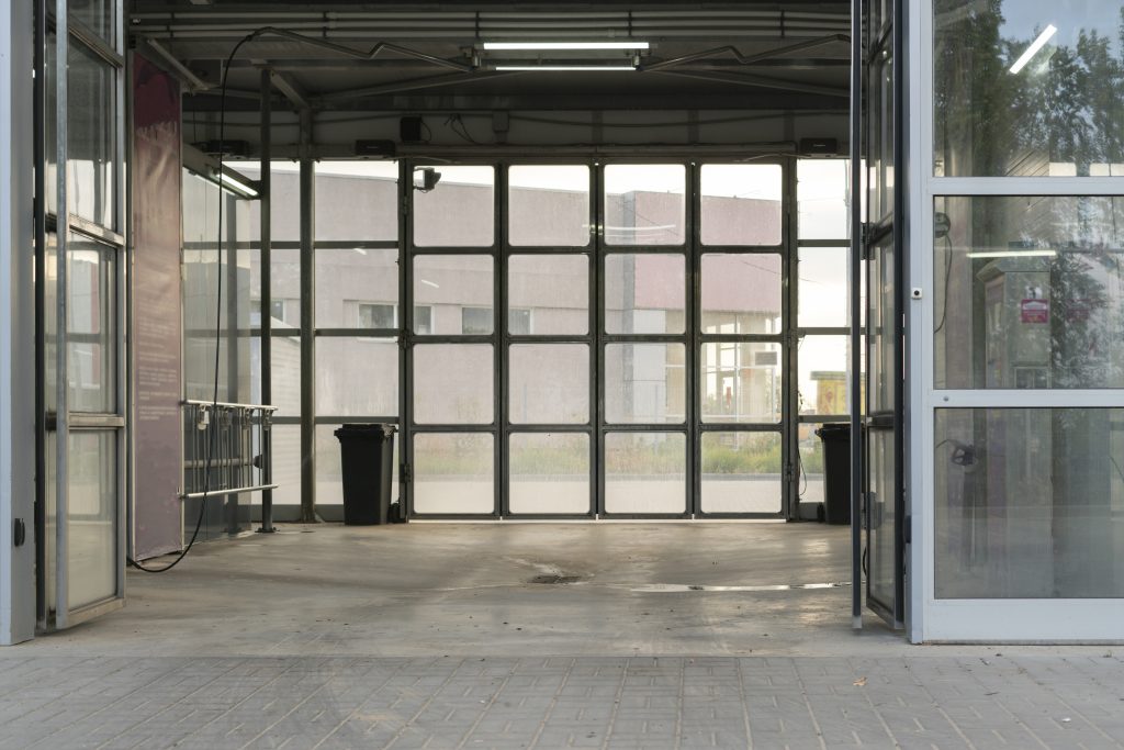 glass garage doors